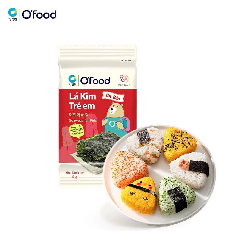 Lá kim ăn liền O'food dành riêng cho trẻ em lốc 3 gói/15g