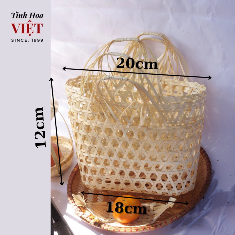 Giỏ tre đựng quà Tết