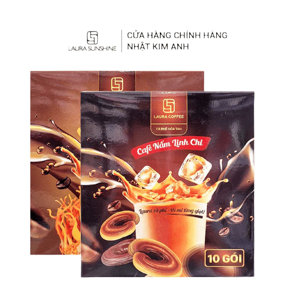 Cà phê Nhật Kim Anh cà phê hòa tan Laura Coffee (Hộp 10 gói)