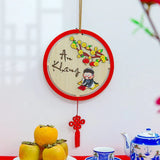 Bảng Gỗ Viền Nhung Decor Trang Trí Tết Nguyên Đán