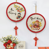 Bảng Gỗ Viền Nhung Decor Trang Trí Tết Nguyên Đán
