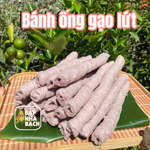 BÁNH ỐNG GẠO ĐẬU XANH-Bánh ống gạo thủ công, truyền thống, ăn vặt