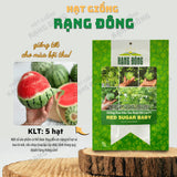 Hạt giống Dưa Hấu Táo Ruột Đỏ Red Sugar Baby (5 hạt)