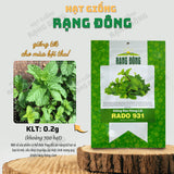 Hạt giống Húng Lủi Rado 931 (0,2g~700 hạt)