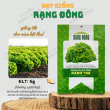 Hạt giống Xà Lách Xoăn Rado 708 (5g~2200 hạt)
