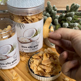 Dừa Non Sấy Nhiệt Giòn - Ít Đường- Không Đường- Hộp 200g