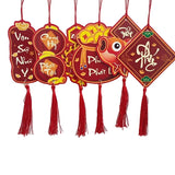Set 6 Tag Treo Cây Trang Trí Tết - Treo Bình Hoa Đào Đông, Đào Mai Quất