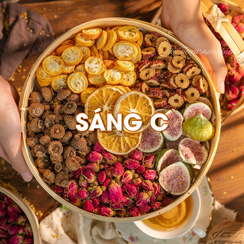 Trà sáng C tối A đẹp da An Nhiên, bổ sung vitamin dưỡng da, trắng hồng rạng rỡ