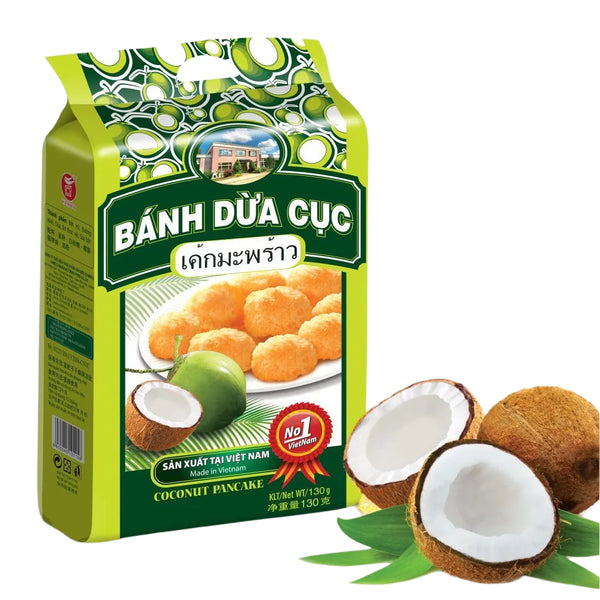 Bánh Núm Dừa Viên Tròn Vị Sữa Dừa Gói 130g