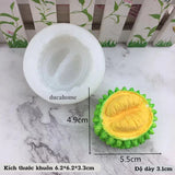 Khuôn silicon trái cây rau củ quả làm bánh đậu xanh rau câu
