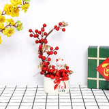 Chậu Đào Đông Trang Trí TẾT A21 Decor Kim Vinh May Mắn Tài Lộc