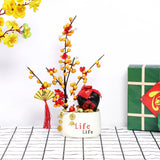 Chậu Đào Đông Trang Trí TẾT A21 Decor Kim Vinh May Mắn Tài Lộc