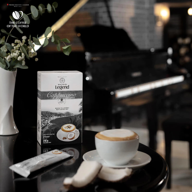 Trung Nguyên Legend - Cà phê hoà tan rang xay Cappuccino Coconut