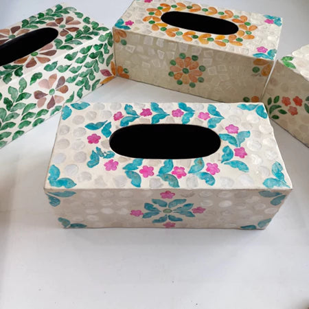 Hộp Đựng Giấy Ăn Khảm Trai Cao Cấp