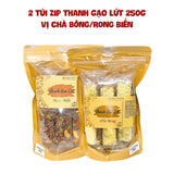 Thanh Gạo Lứt Go Nuts Mix Vị Chà Bông Và Rong Biển (Tổng 500g)