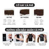Gờ cafe gu TINH TẾ (đắng nhẹ, thanh chua) 100% ARABICA CẦU ĐẤT, cà phê mộc, rang xay nguyên chất, hợp Cold Brew