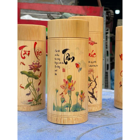HỘP TRE ĐỰNG TRÀ & Coffee ĐỒ KHÔ
