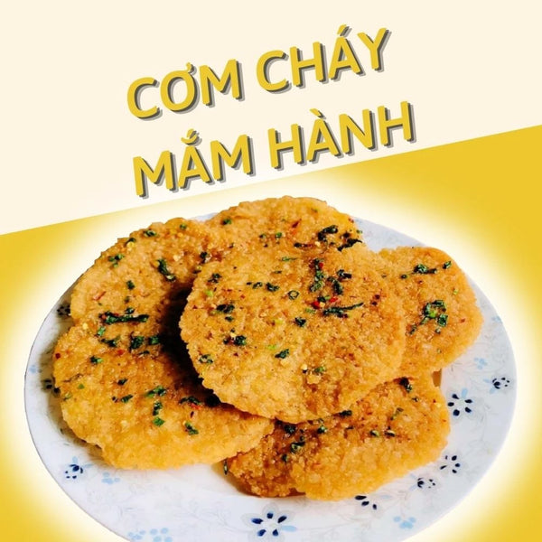Combo 2 gói Cơm cháy mắm hành- Gói 3 miếng- Loại ngon