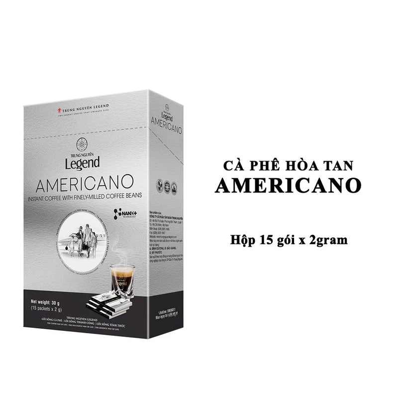 Cà phê hòa tan đen - Trung Nguyên Legend Americano