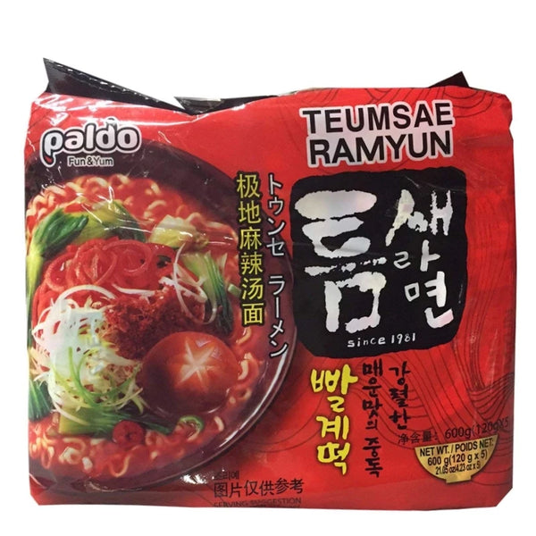 Mì tôm PALDO THUMSE BÁNH GẠO CAY ĐỎ 120G | Ktown Market