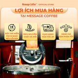 (Message Coffee ) Cà Phê Robusta Rang Mộc  Nguyên Hạt 100% 200g