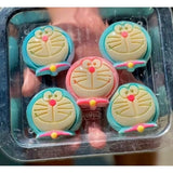 Khuôn Silicon 4 Ngăn Hình Doraemon 6,3cm