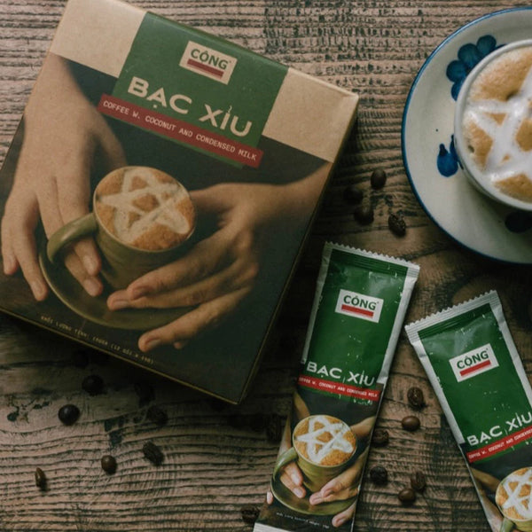 Cà Phê Bạc Xỉu Hoà Tan C+ Cộng Cà Phê 1 hộp 180gr