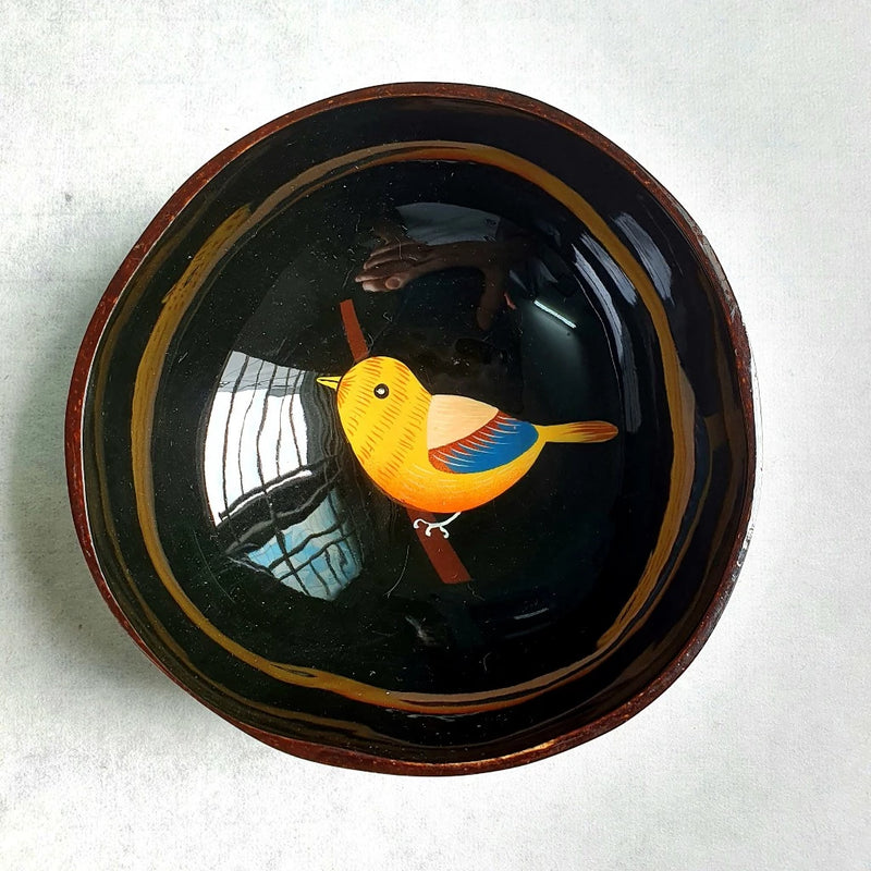 Bát gáo dừa tranh mĩ nghệ