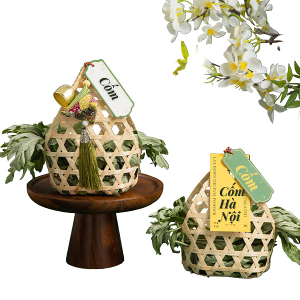 Combo 3 Giỏ tre đựng quà, trè sen, cốm