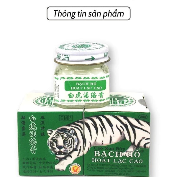 Dầu Xoa Bóp Dược Liệu Bạch Hổ Hoạt Lạc Cao 20g