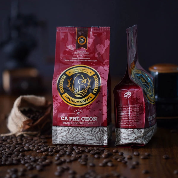 Cà phê chồn Hương Mai Cafe Weasel Legend Coffee 100% hạt Arabica nguyên chất 250gr