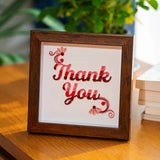 Tranh giấy Handmade Cảm Ơn Thank you để bàn treo tường