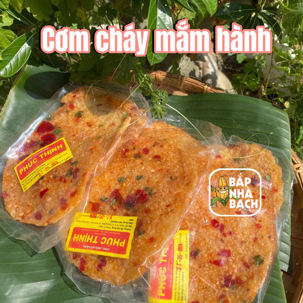Combo 2 gói Cơm cháy mắm hành- Gói 3 miếng- Loại ngon