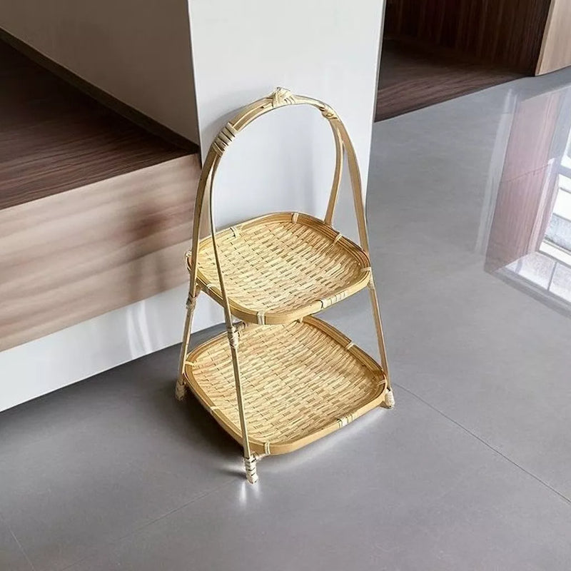 Mẹt tre tầng, mẹt tre 1,2,3 tầng đựng đồ decor trang trí chụp ảnh