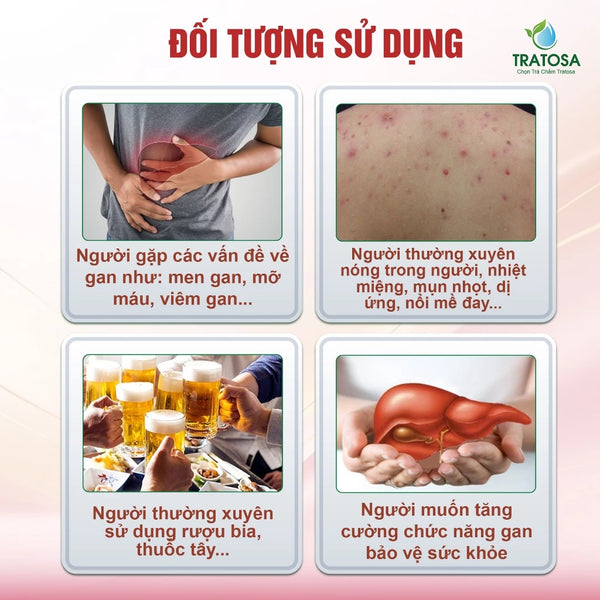 Trà cà gai leo An Xoa TRATOSA 5 vị, 60 túi lọc tốt cho gan, bảo vệ sức khỏe từ thiên