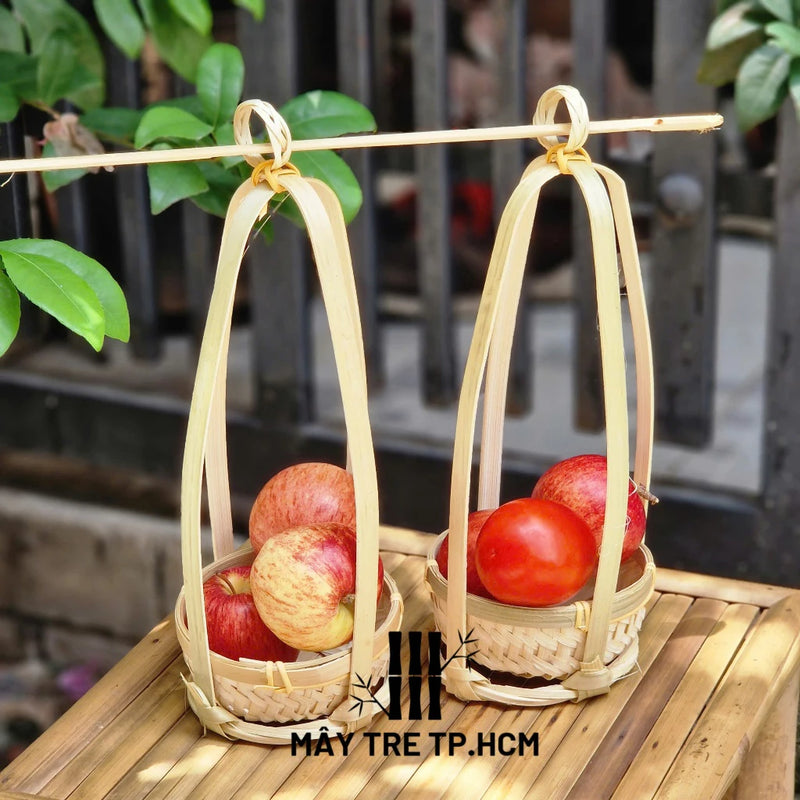 Quang gánh tre trang trí đường kính thúng 15cm