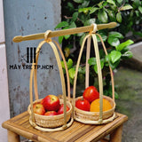 Quang gánh tre trang trí đường kính thúng 15cm