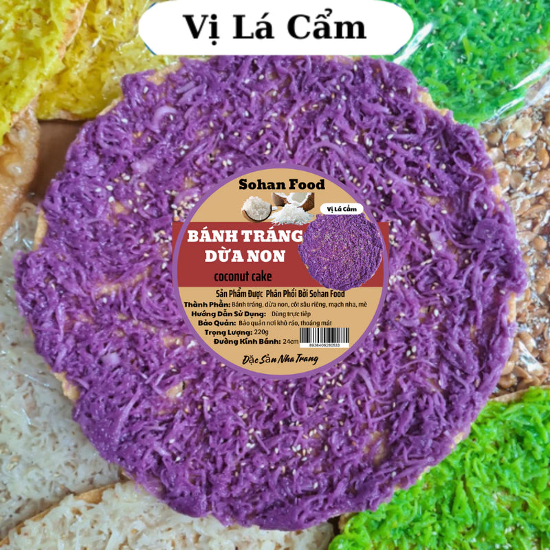 Bánh Tráng Dừa Non Đặc Sản Nha Trang 220g