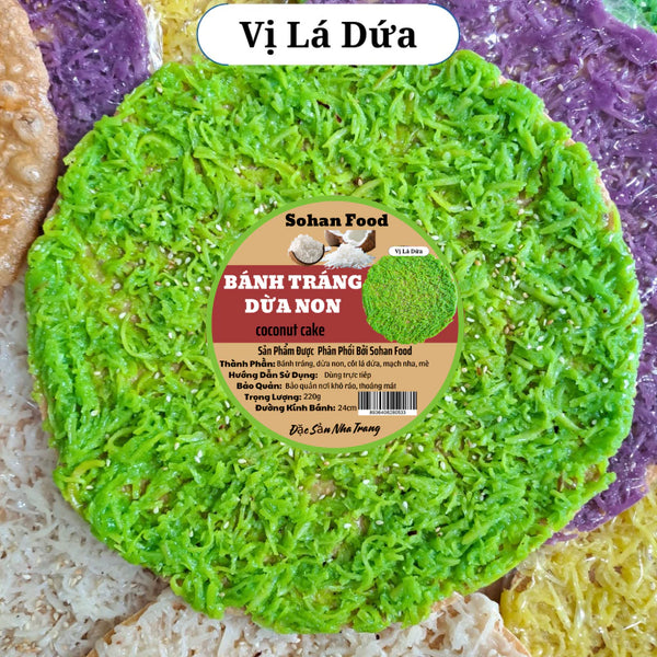 Bánh Tráng Dừa Non Đặc Sản Nha Trang 220g