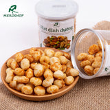 Macca Nướng Mật Ong Nguyên Hạt Lon 250g