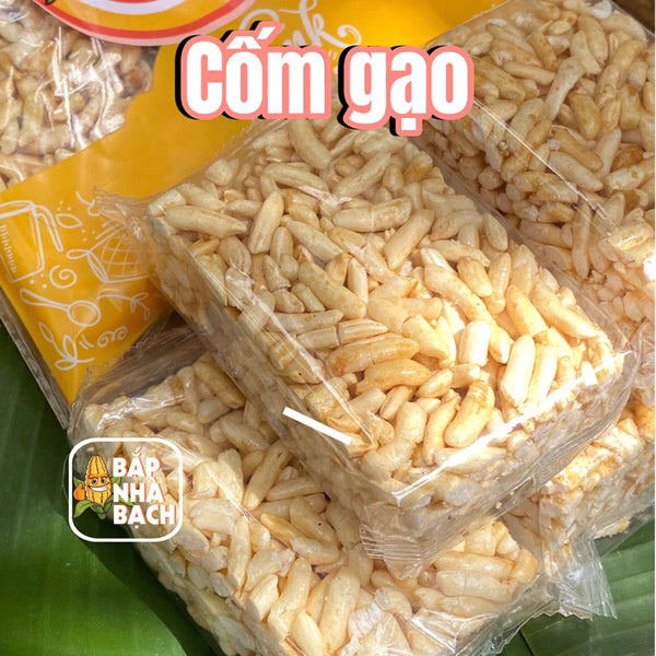 Bánh cốm gạo (miếng lớn)- Bánh truyền thống- Bánh cốm đường mạch
