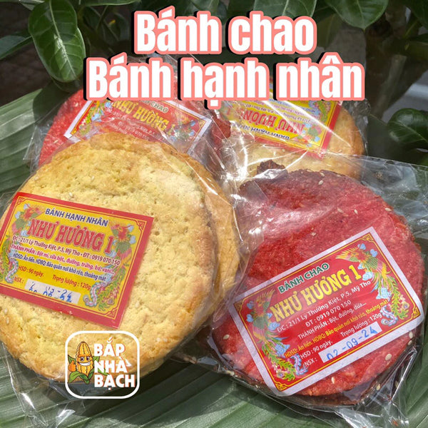Bánh Chao-Bánh Chao Như Hương-Bánh hạnh nhân bịch 3cai 120g