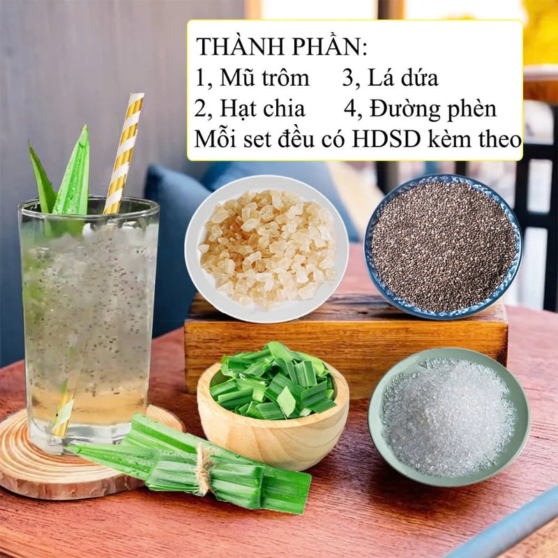 Mũ trôm hạt chia - Set lớn 600 Gram