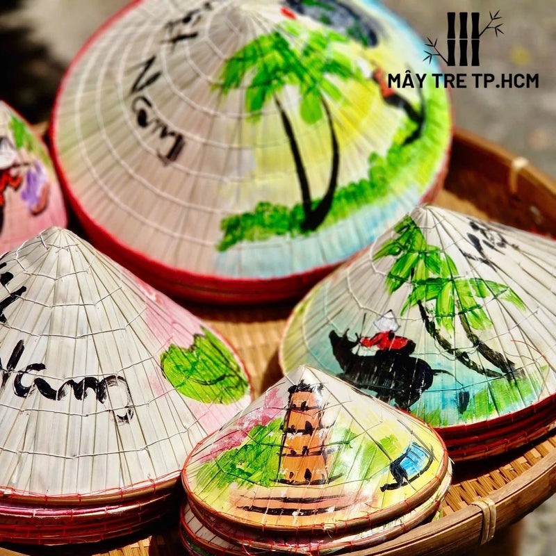 Combo 3 Nón lá mini vẽ sẵn (ngẫu nhiên)