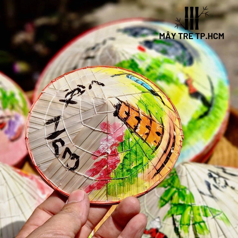 Combo 3 Nón lá mini vẽ sẵn (ngẫu nhiên)