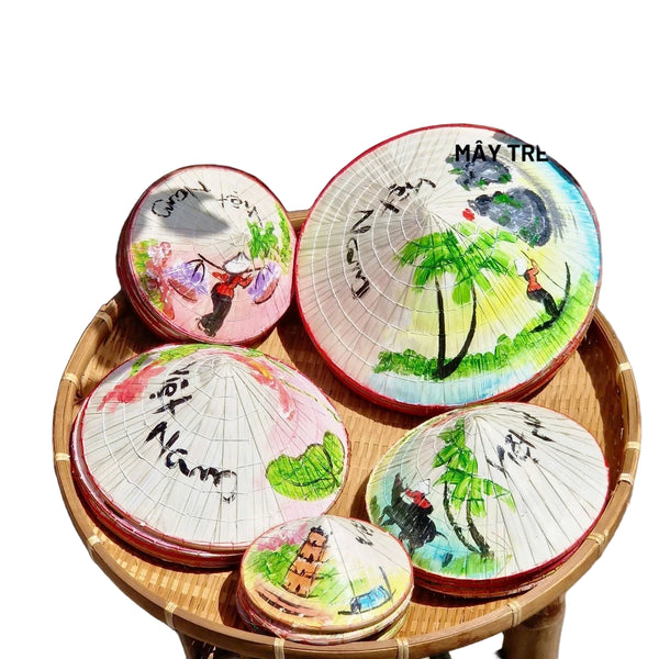 Combo 3 Nón lá mini vẽ sẵn (ngẫu nhiên)