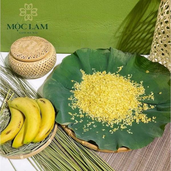 Cốm Mộc Non 300g (Hút chân không , đóng hộp , kèm túi quà , thư ngỏ hdsd)