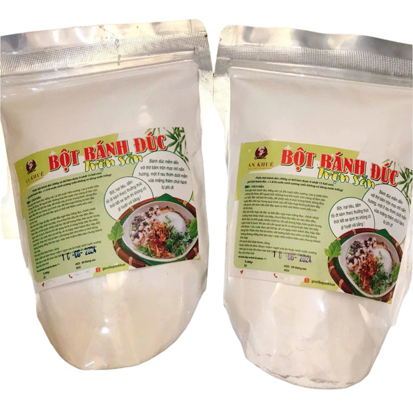 Bột Làm Bánh Đúc Nóng Trộn Sẵn Làm Từ Gạo Thơm Túi 400gr