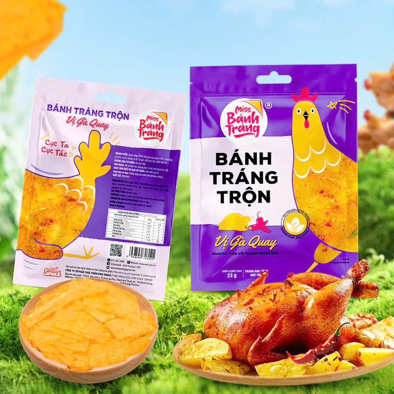 Combo 4 Bánh Tráng Trộn Miss VINASNACK Đa Dạng Hương Vị