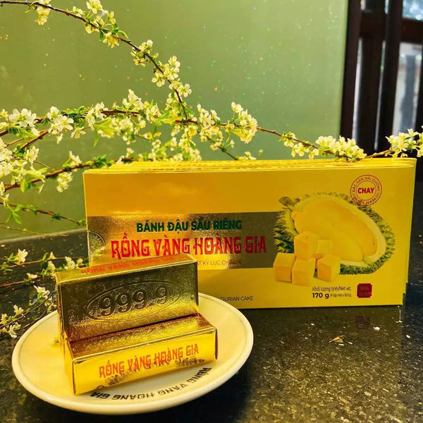 Bánh Đậu Xanh Rồng Vàng Hoàng Gia Sầu Riêng 170G Cao Cấp